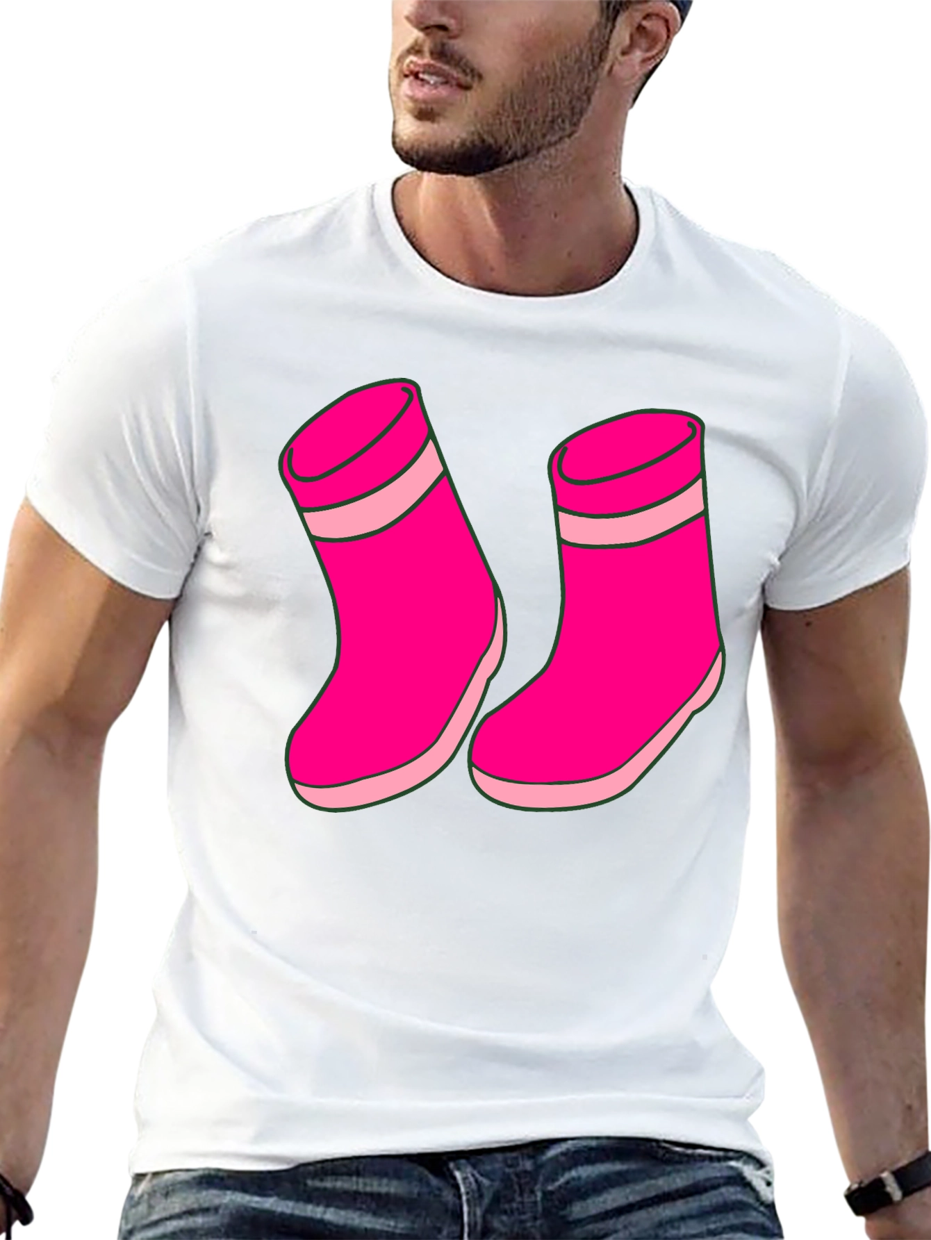 Pink Socks Graphic T-Shirt Unisex