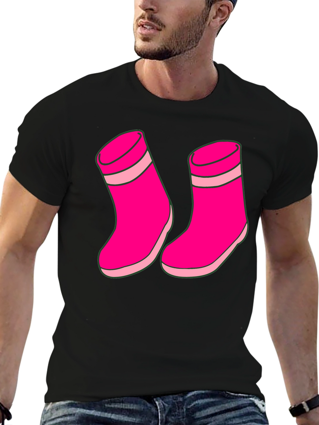 Pink Socks Graphic T-Shirt Unisex