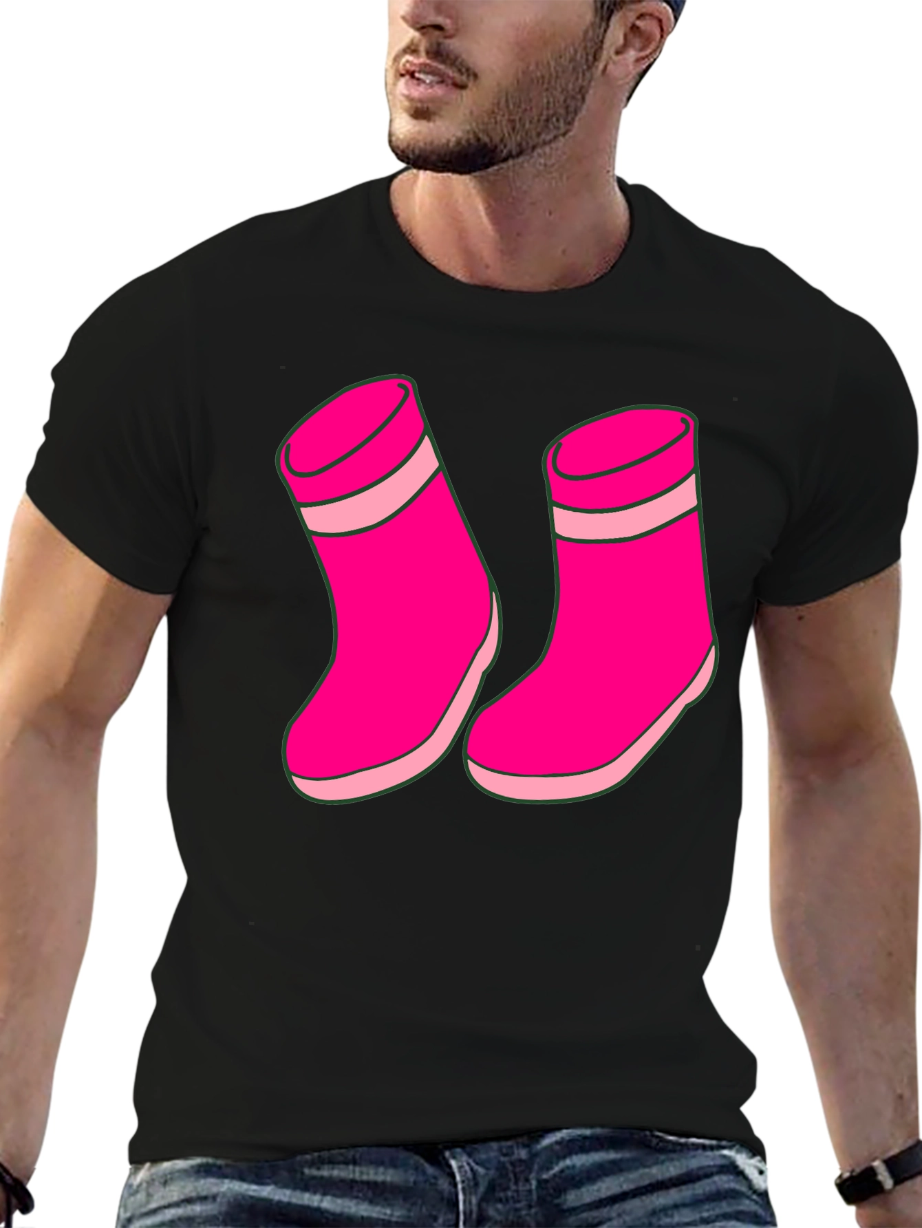 Pink Socks Graphic T-Shirt Unisex