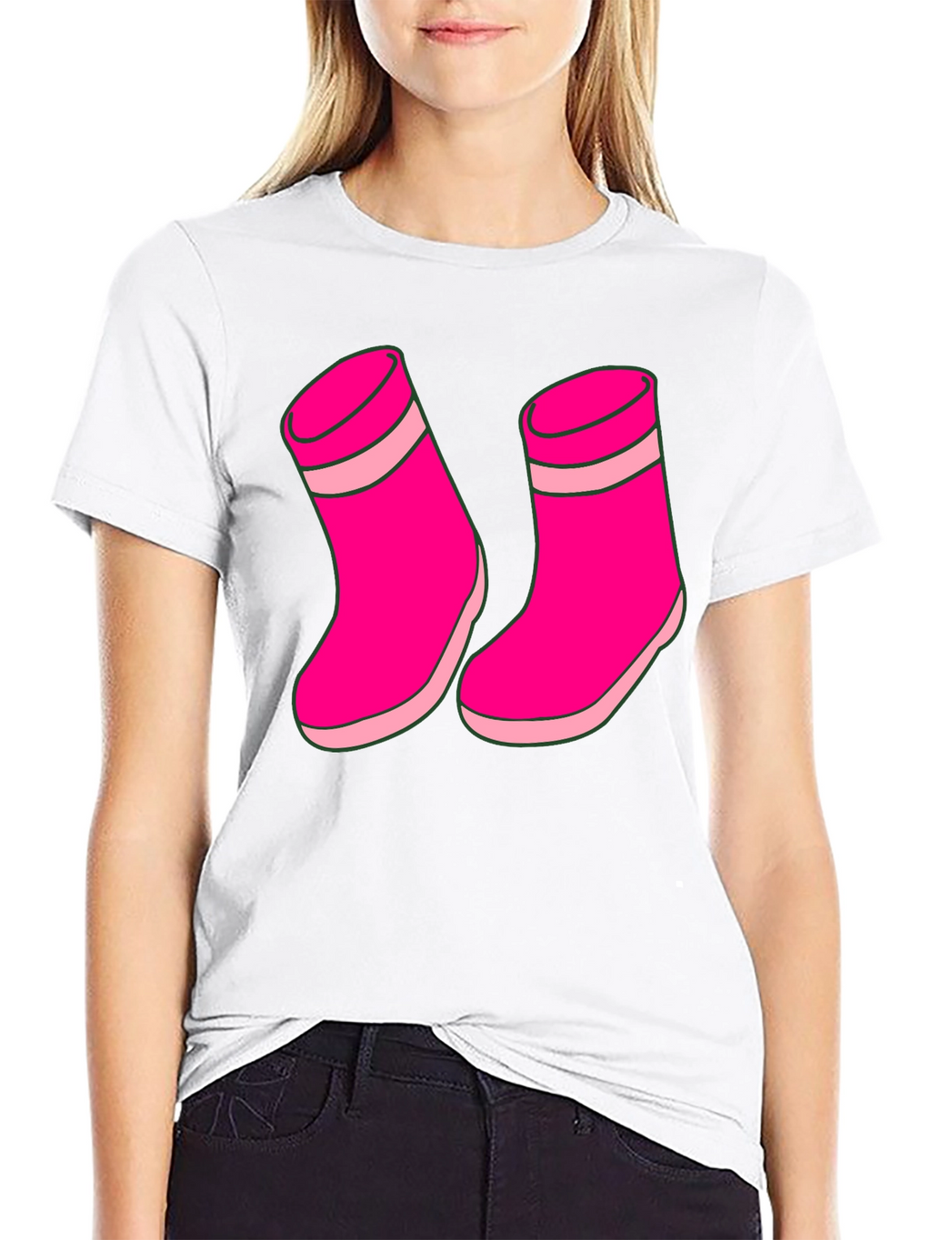 Pink Socks Graphic T-Shirt Unisex