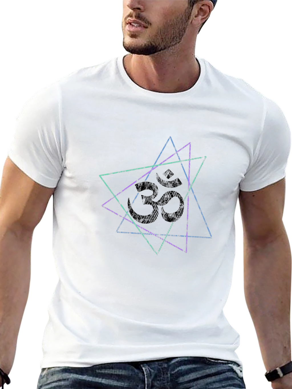 Om Symbol Triangle Graphic Tee