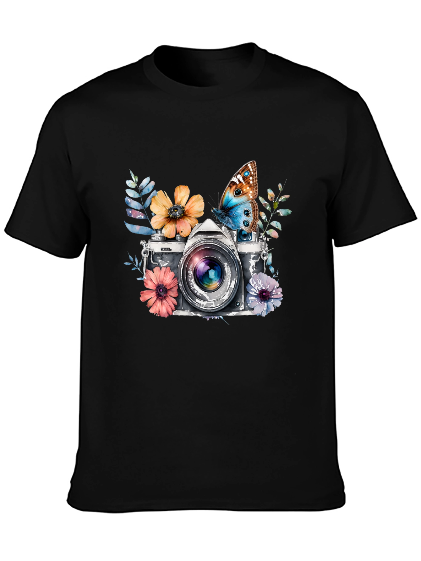 Floral Camera Graphic Tee