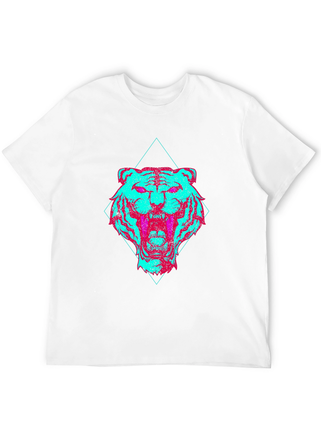 Vaporwave Tiger Graphic Tee - Edgy Style
