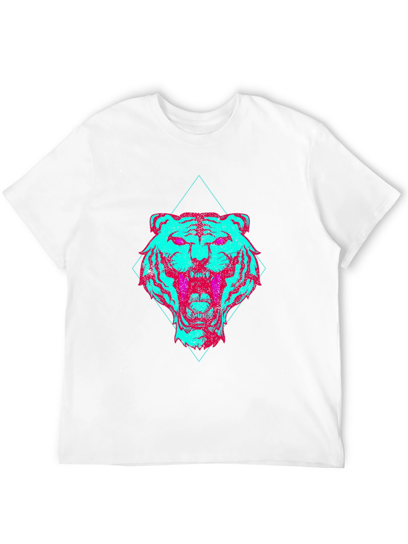 Vaporwave Tiger Graphic Tee - Edgy Style