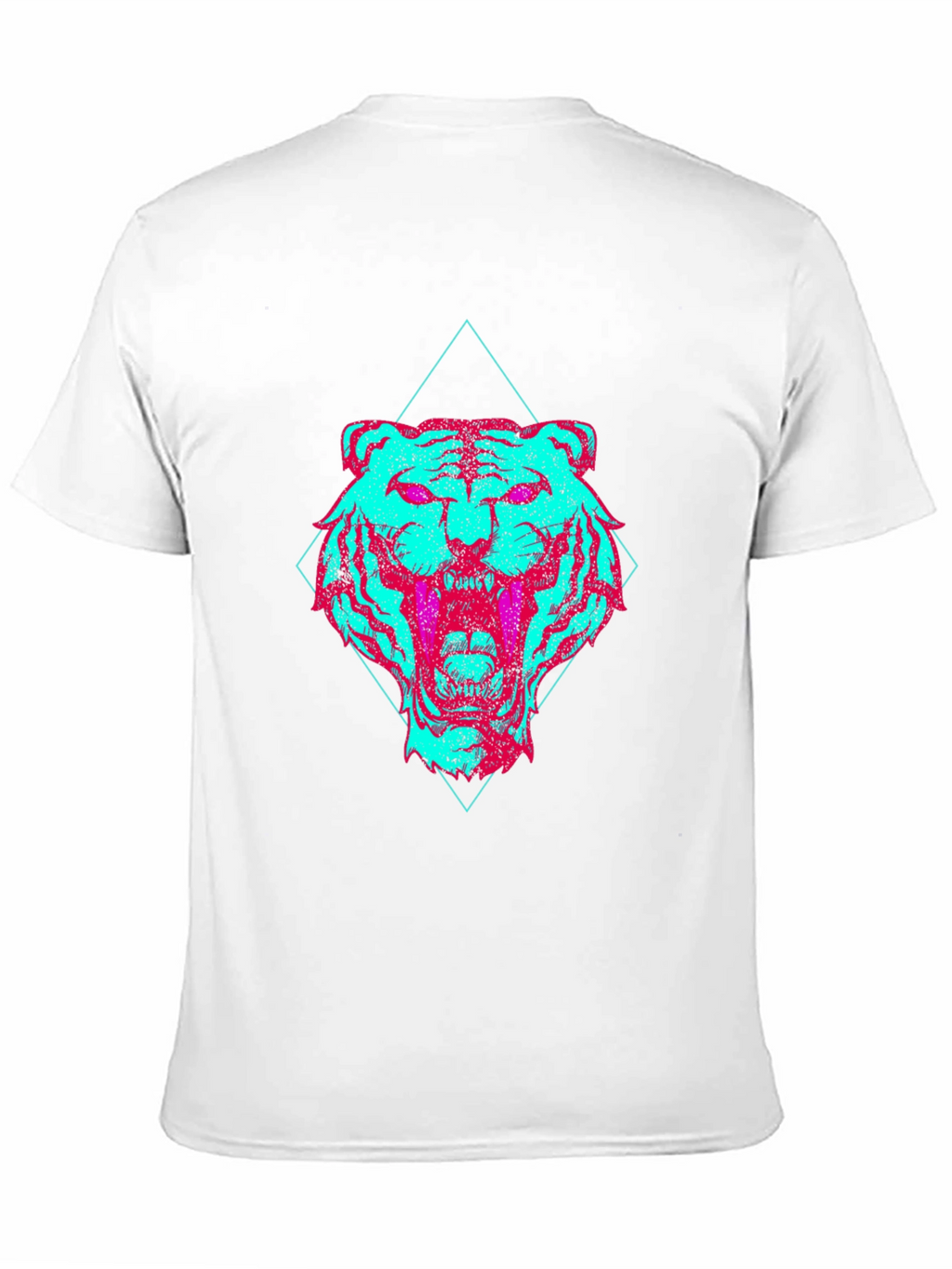 Vaporwave Tiger Graphic Tee - Edgy Style