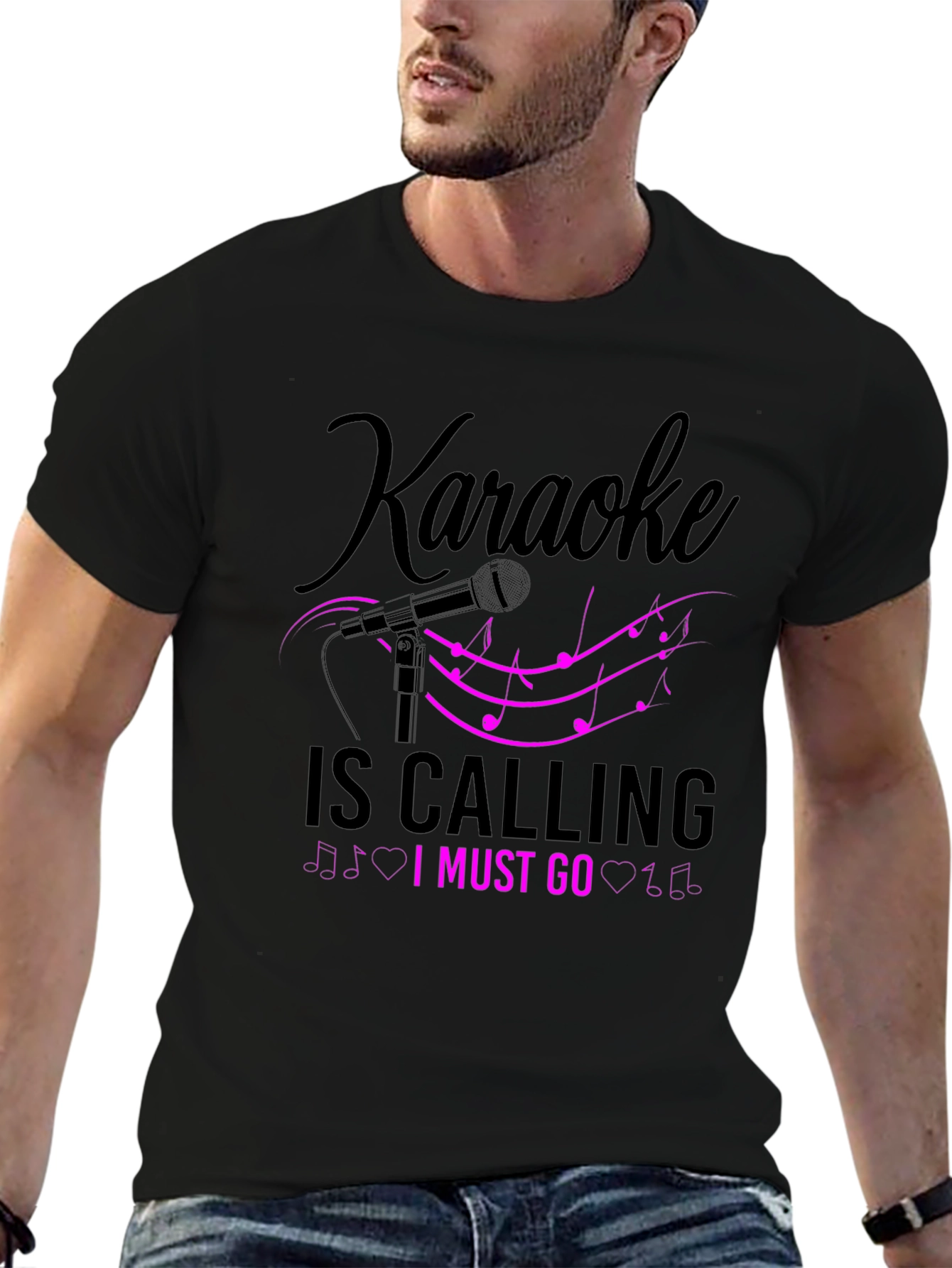 Karaoke is Calling Mens T-Shirt