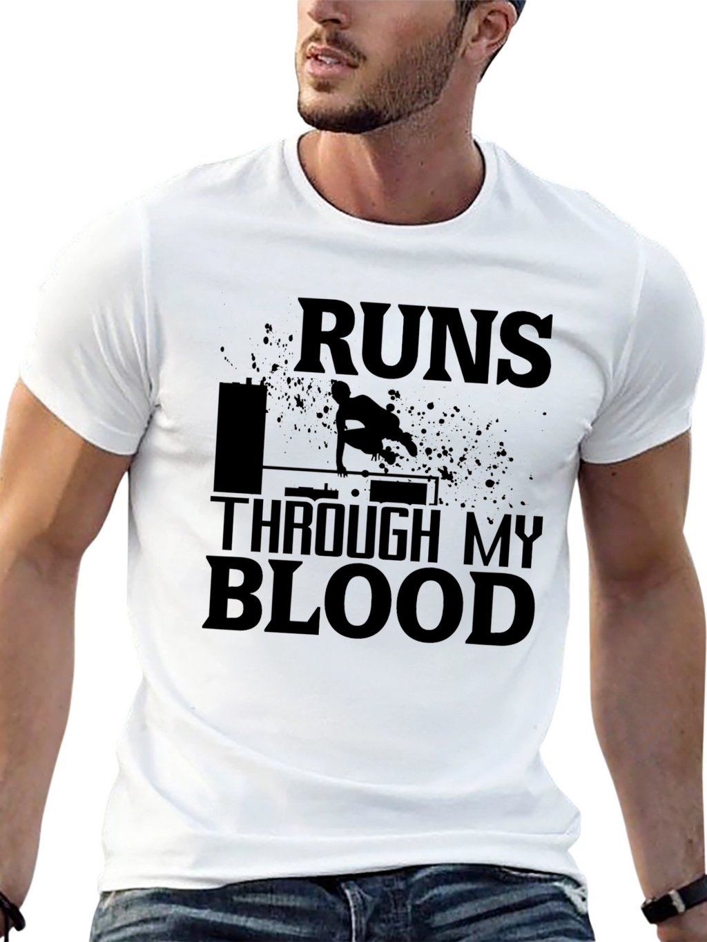 Parkour Runs Through My Blood T-Shirt