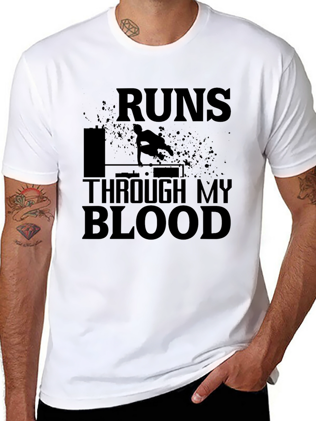 Parkour Runs Through My Blood T-Shirt