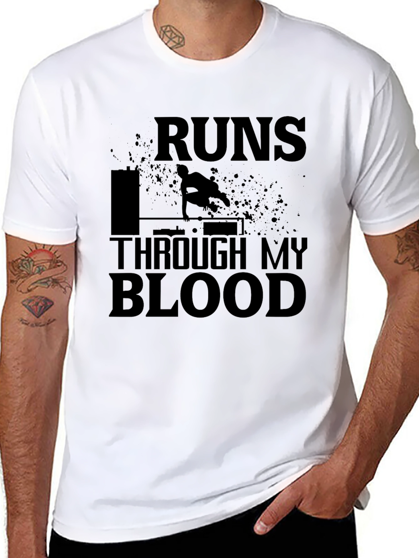 Parkour Runs Through My Blood T-Shirt