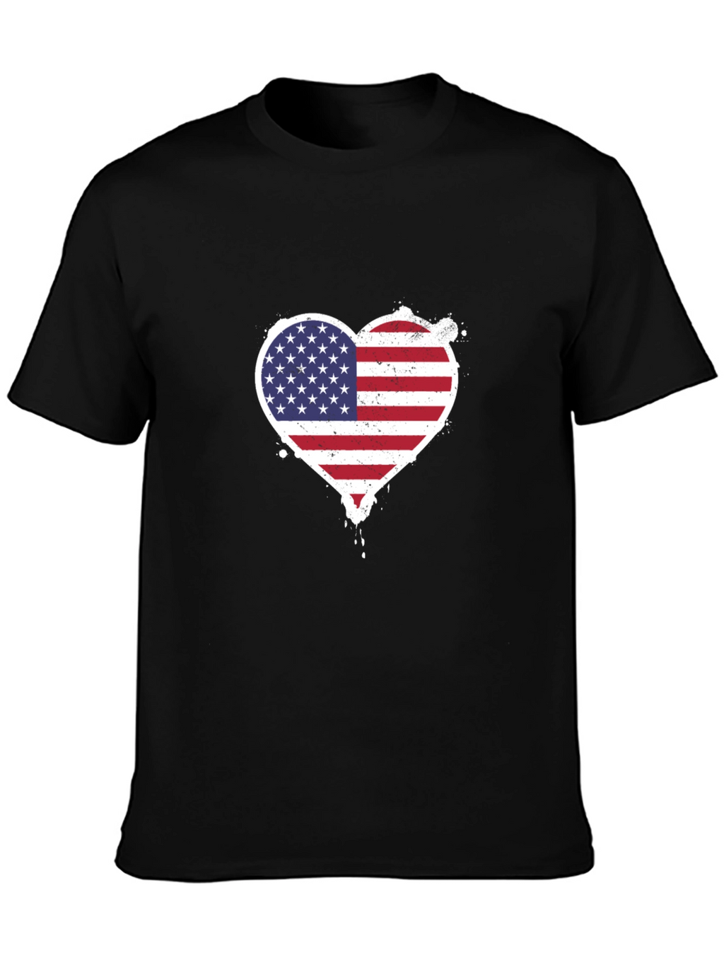 Patriotic Heart Flag T-Shirt - USA Pride Tee