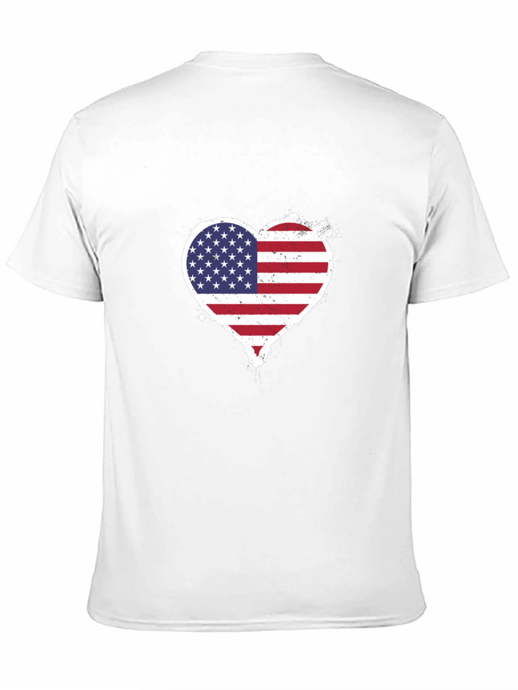 Patriotic Heart Flag T-Shirt - USA Pride Tee