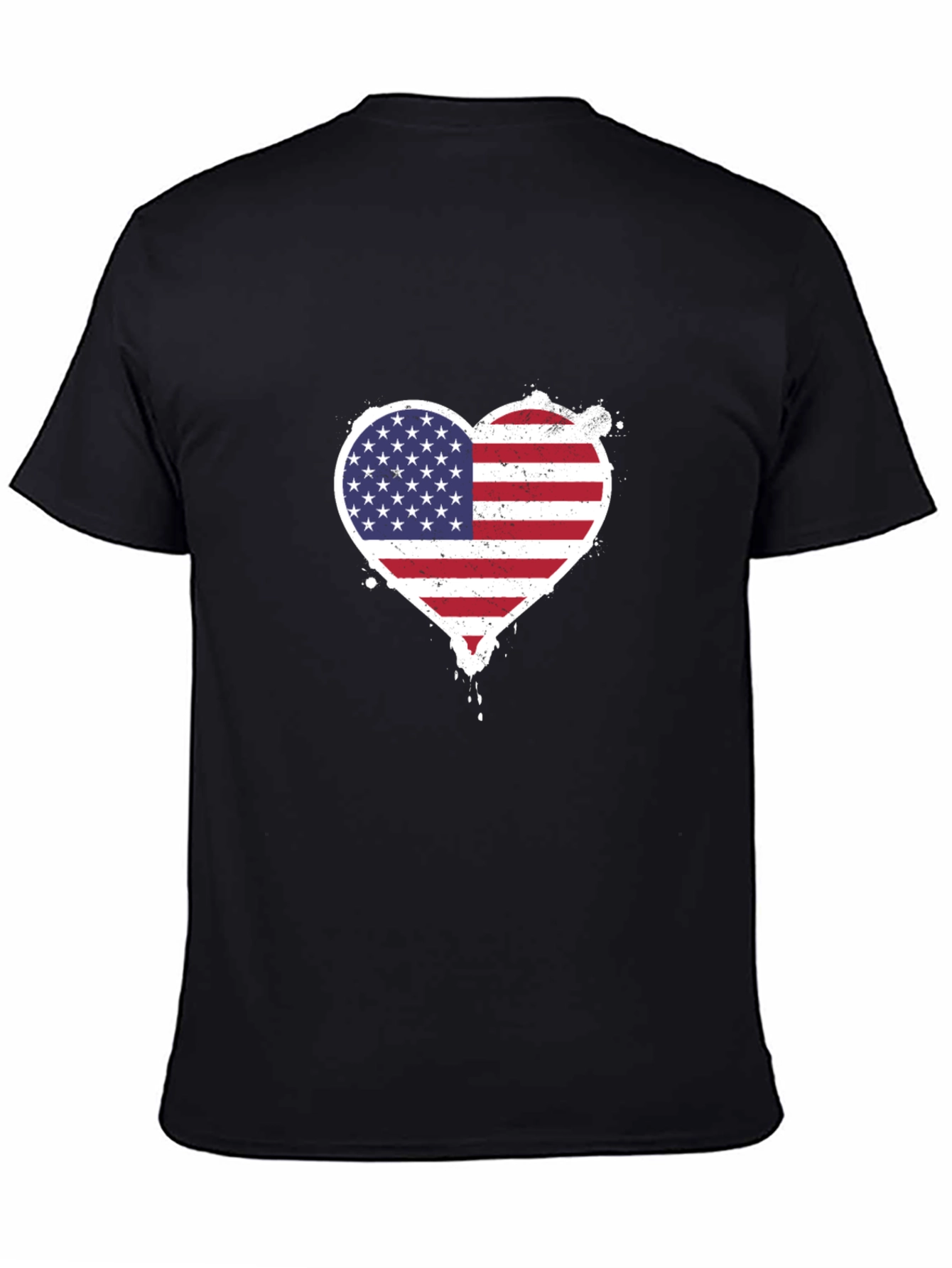 Patriotic Heart Flag T-Shirt - USA Pride Tee
