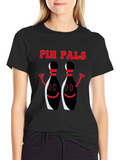Pin Pals Graphic T-Shirt - Black Bowling Tee