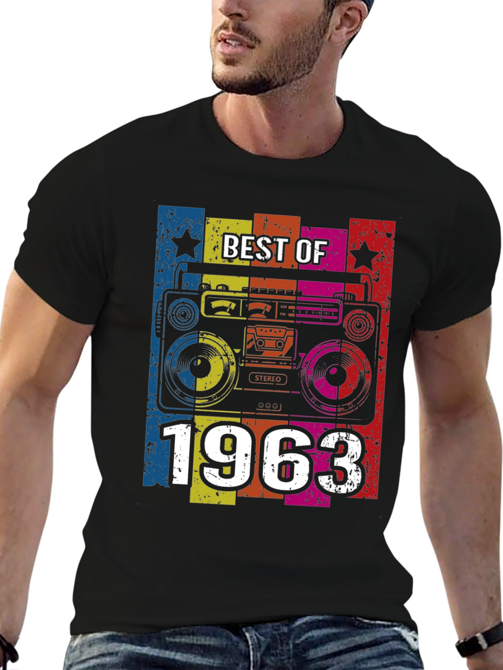 Best of 1963 Retro Boombox T-Shirt