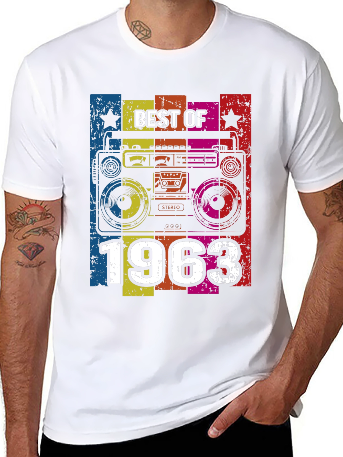 Best of 1963 Retro Boombox T-Shirt