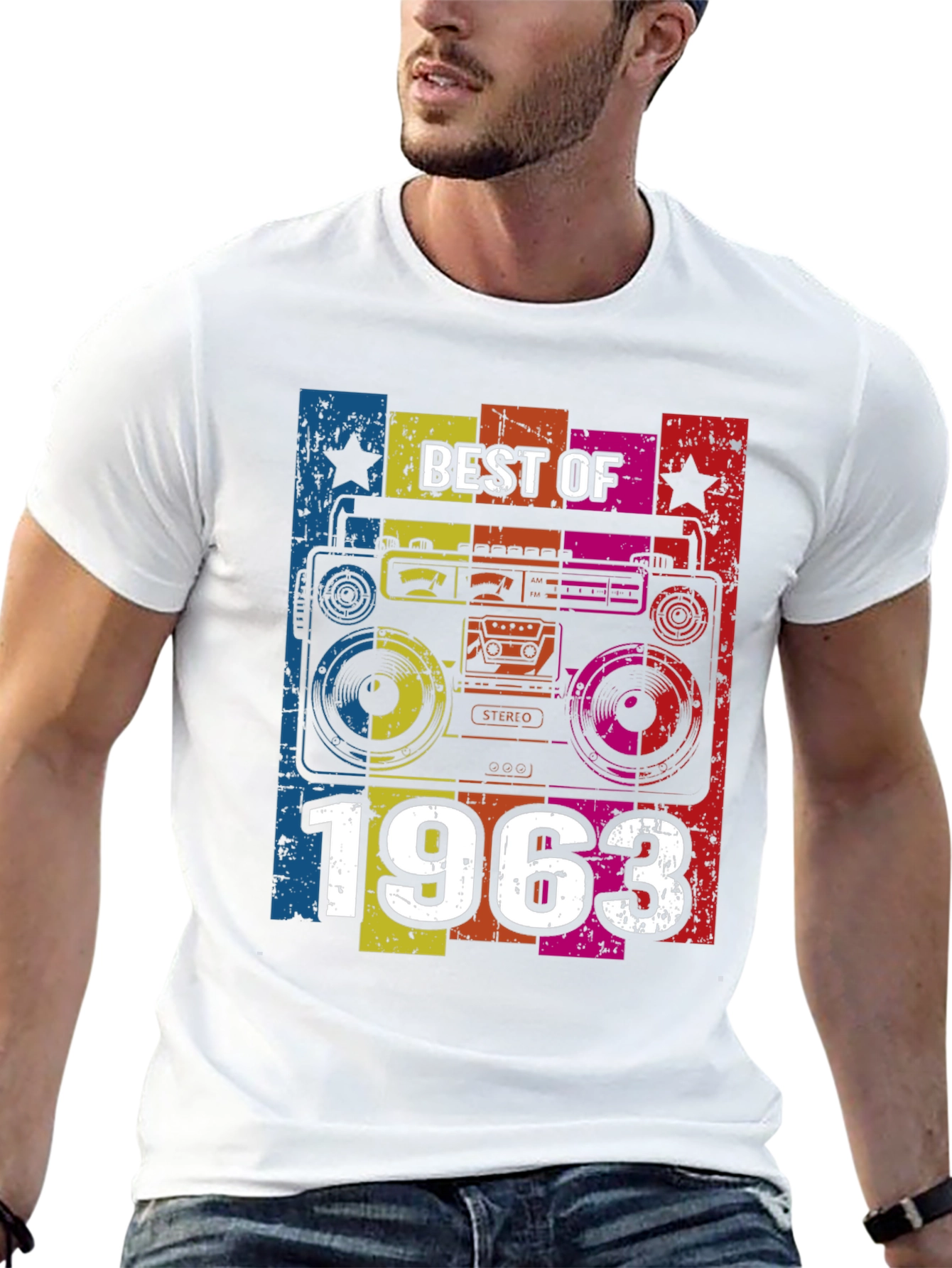 Best of 1963 Retro Boombox T-Shirt