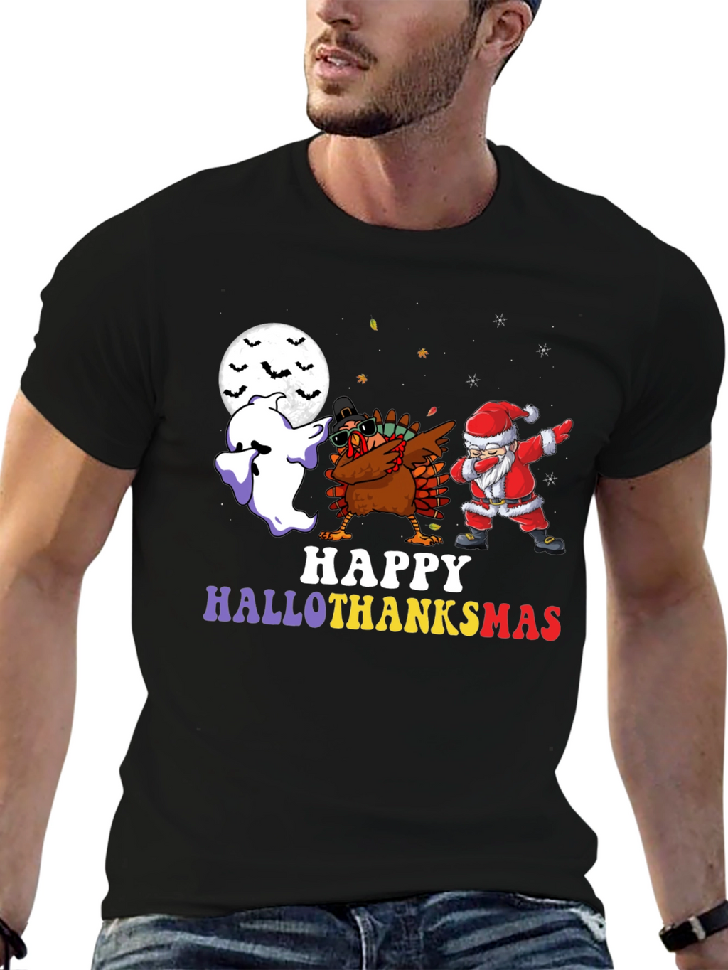 HalloThanksMas Dab T-Shirt
