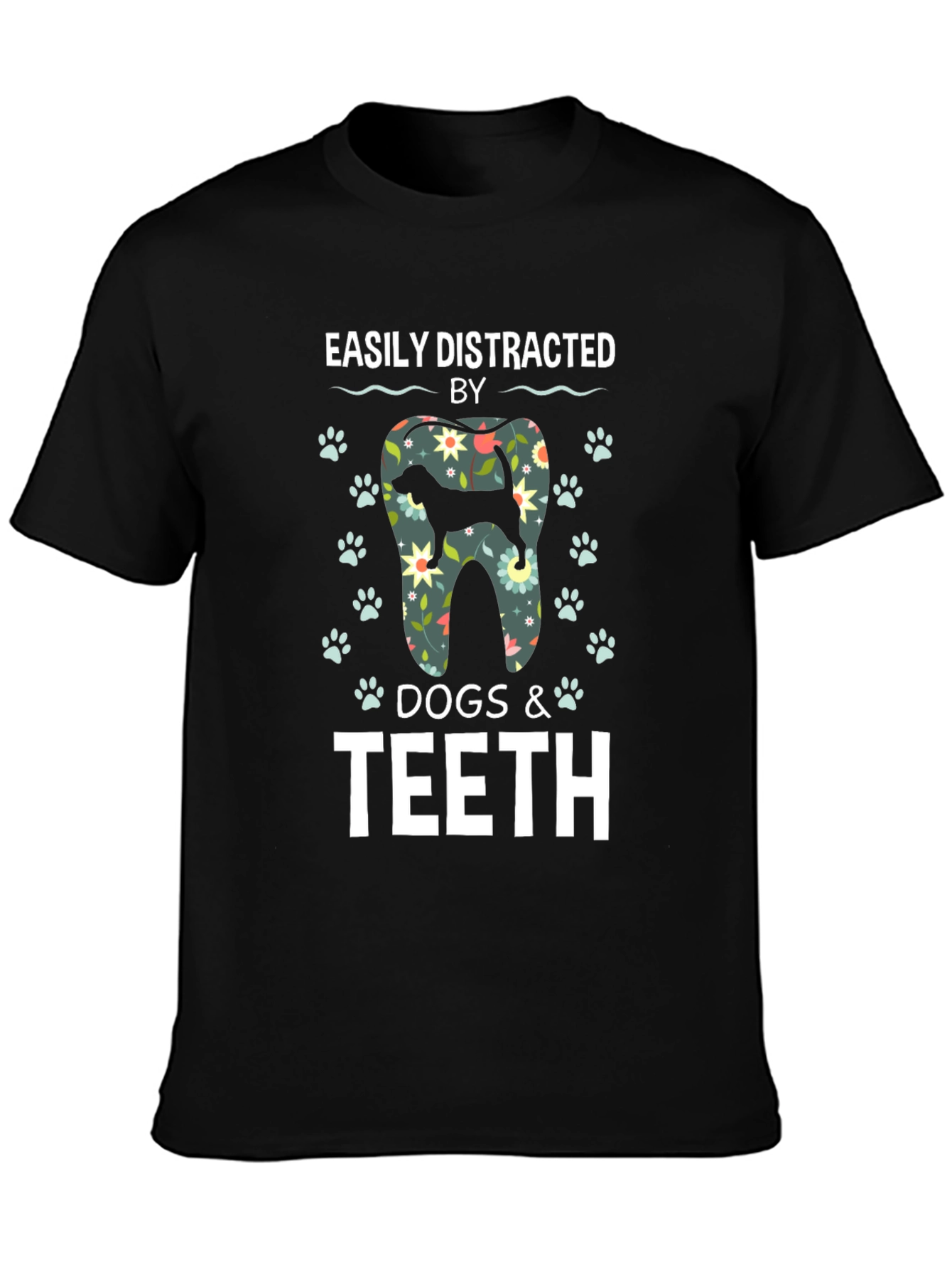 Easily Distracted by Dogs & Teeth T-Shirt