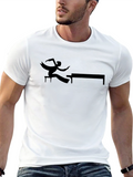 Silhouette Piano T-Shirt - Black Graphic Tee