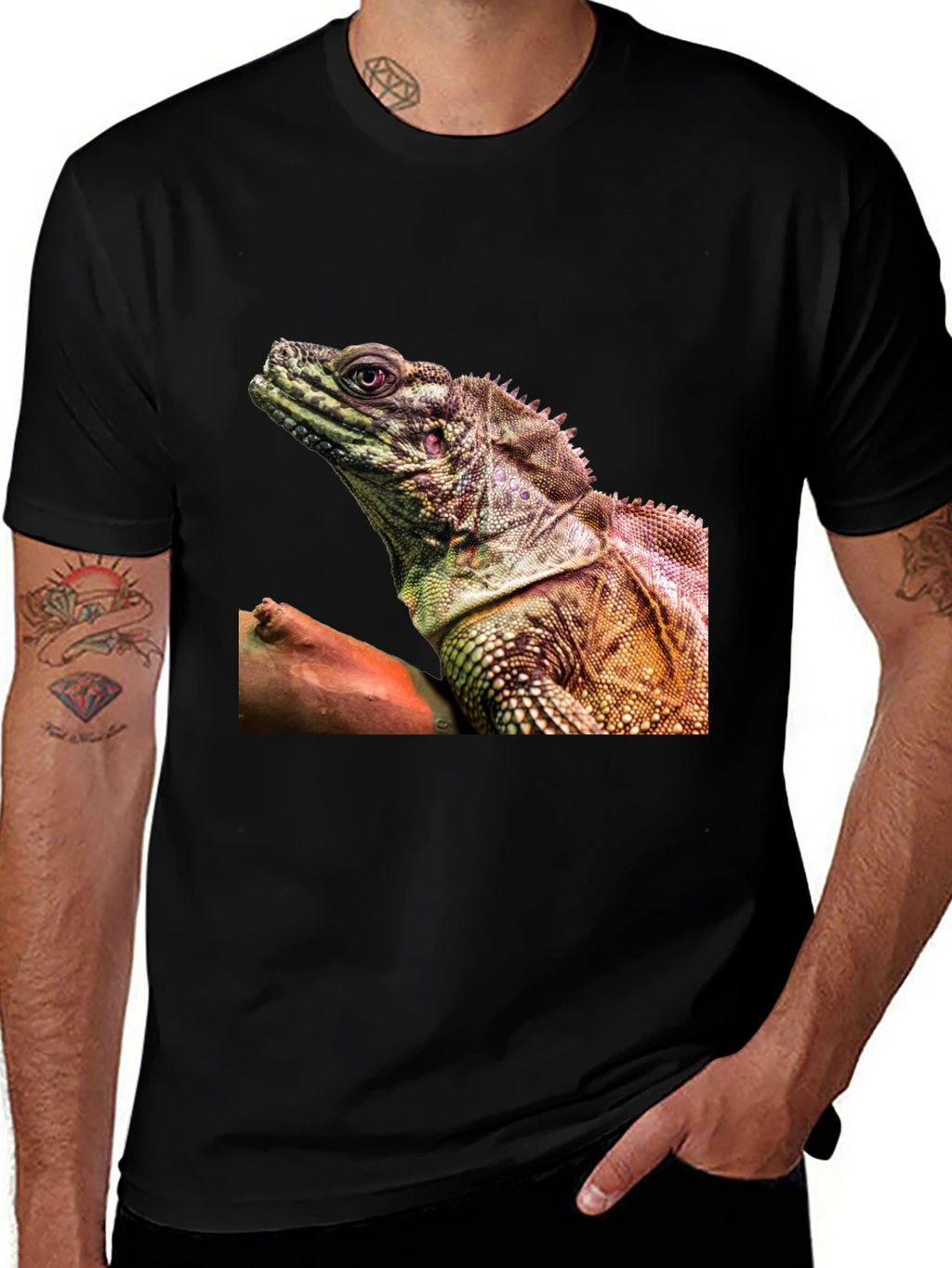 Lizard Graphic Tee - Exotic Reptile Print T-Shirt