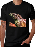Lizard Graphic Tee - Exotic Reptile Print T-Shirt