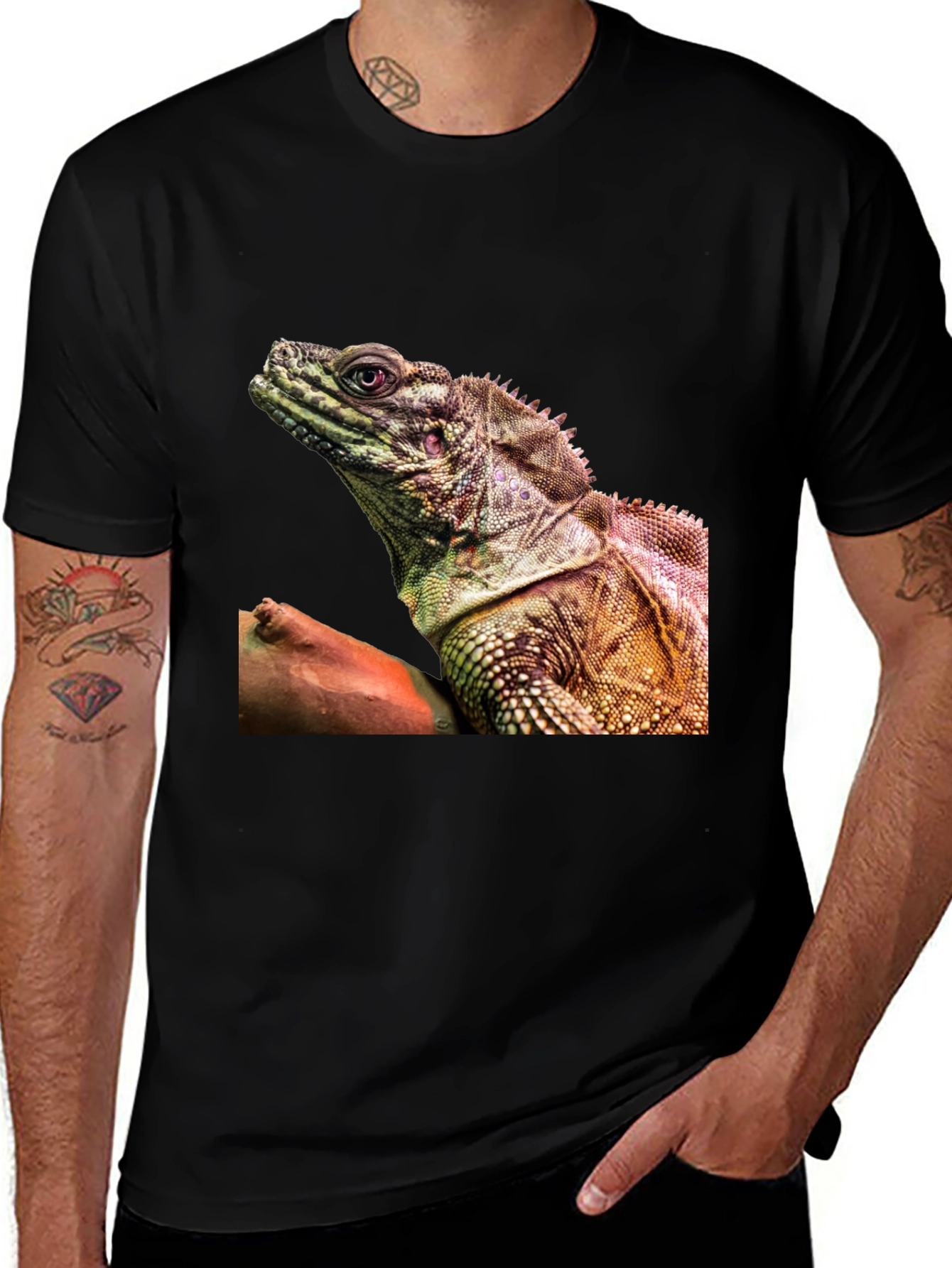 Lizard Graphic Tee - Exotic Reptile Print T-Shirt