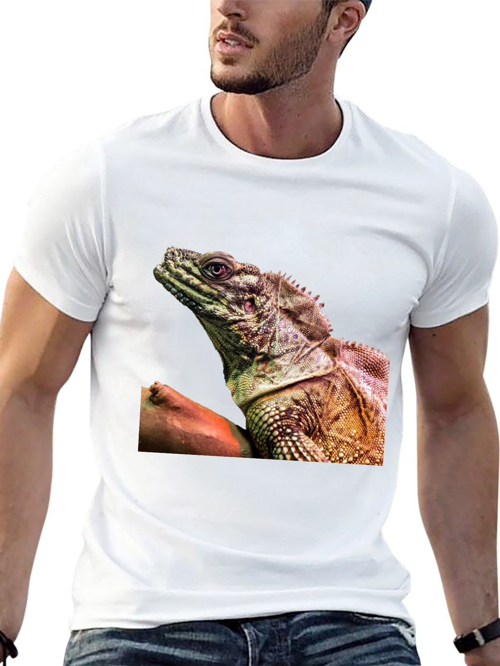 Lizard Graphic Tee - Exotic Reptile Print T-Shirt
