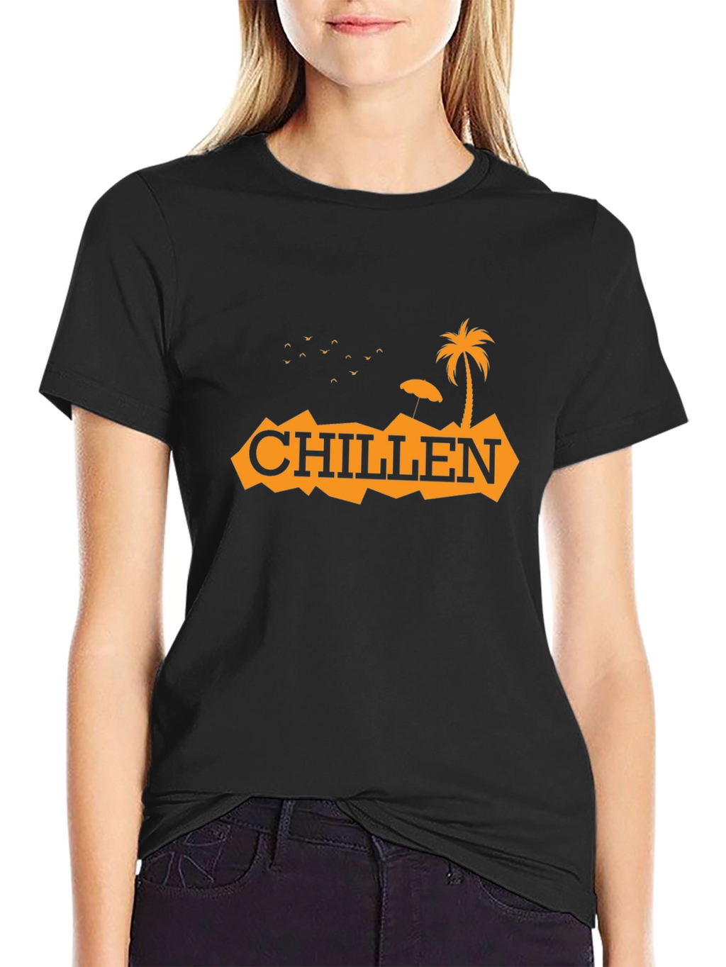 Chillen Graphic Tee - Island Vibes Black T-Shirt