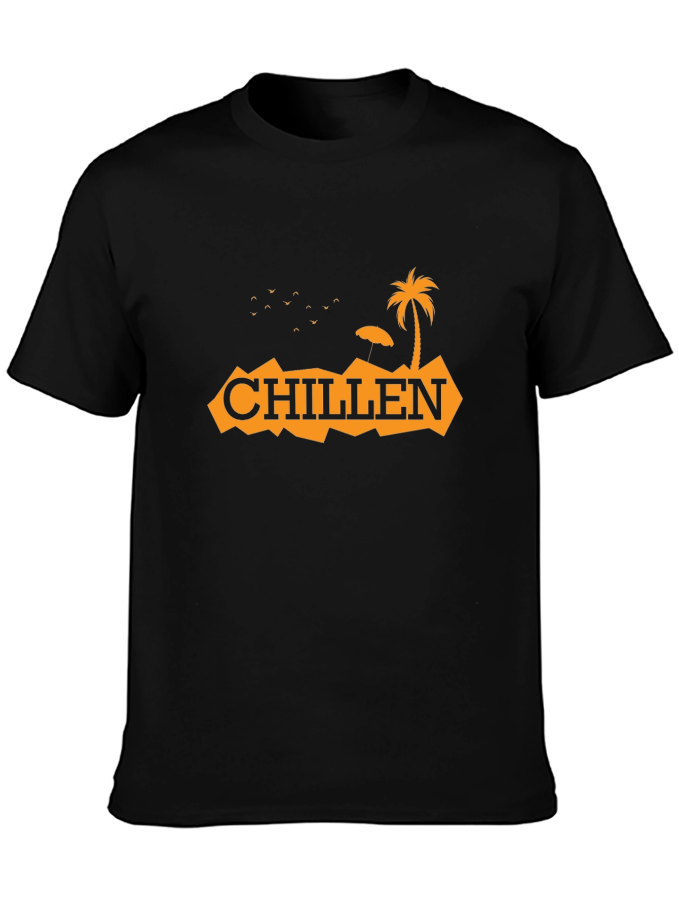 Chillen Graphic Tee - Island Vibes Black T-Shirt