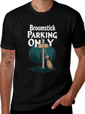 Broomstick Parking Only Graphic T-Shirt