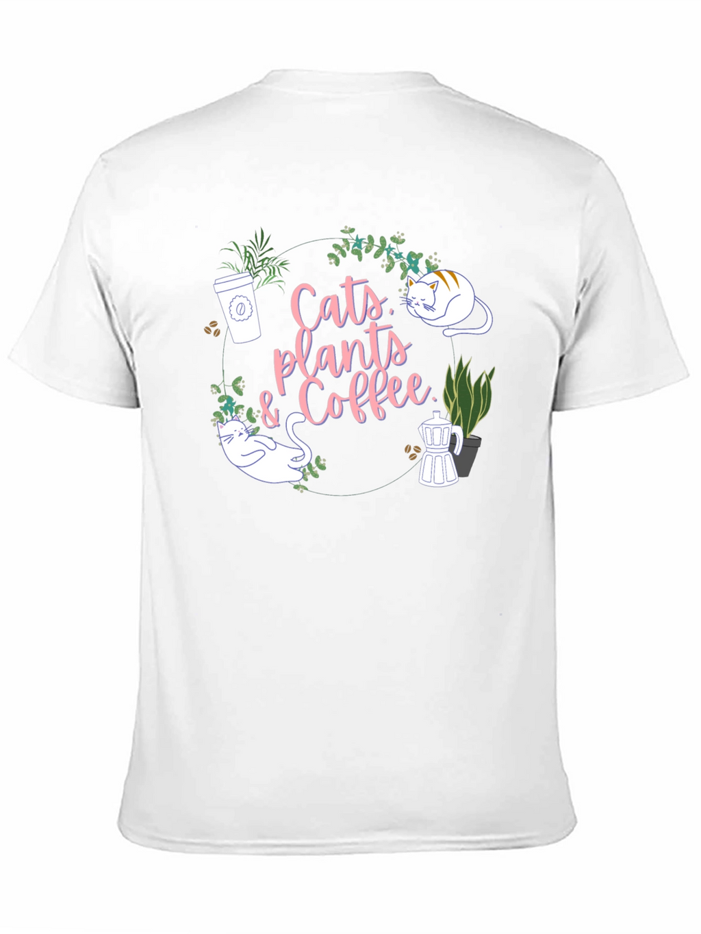 Cats Plants & Coffee T-Shirt