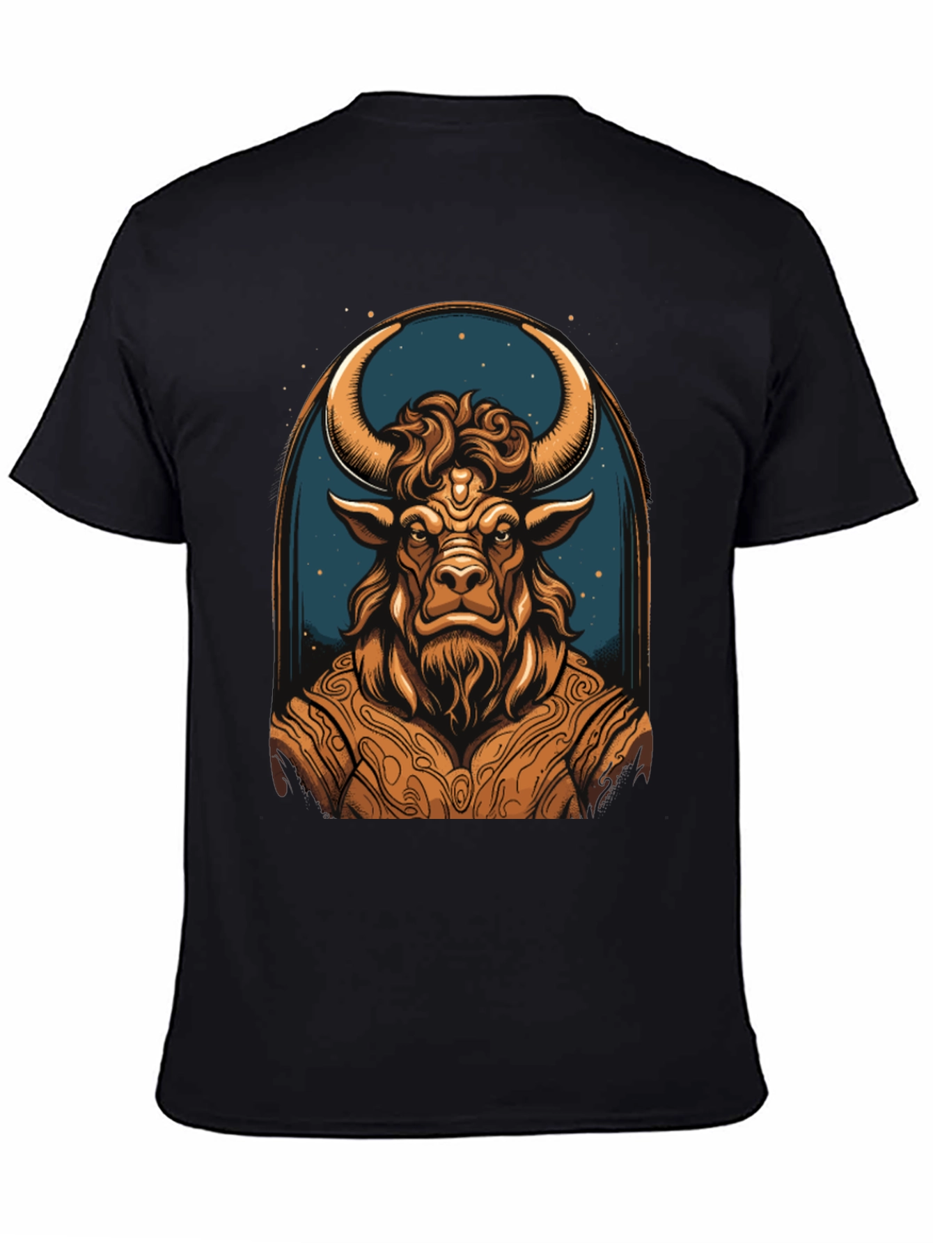 Taurus Zodiac Graphic Tee - Black