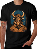 Taurus Zodiac Graphic Tee - Black