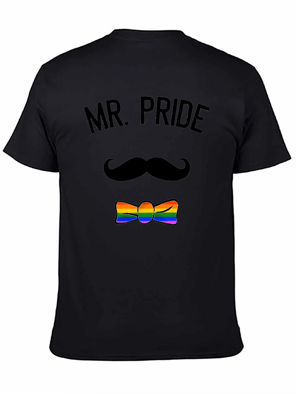 Mr. Pride LGBTQ+ Rainbow Bowtie T-Shirt