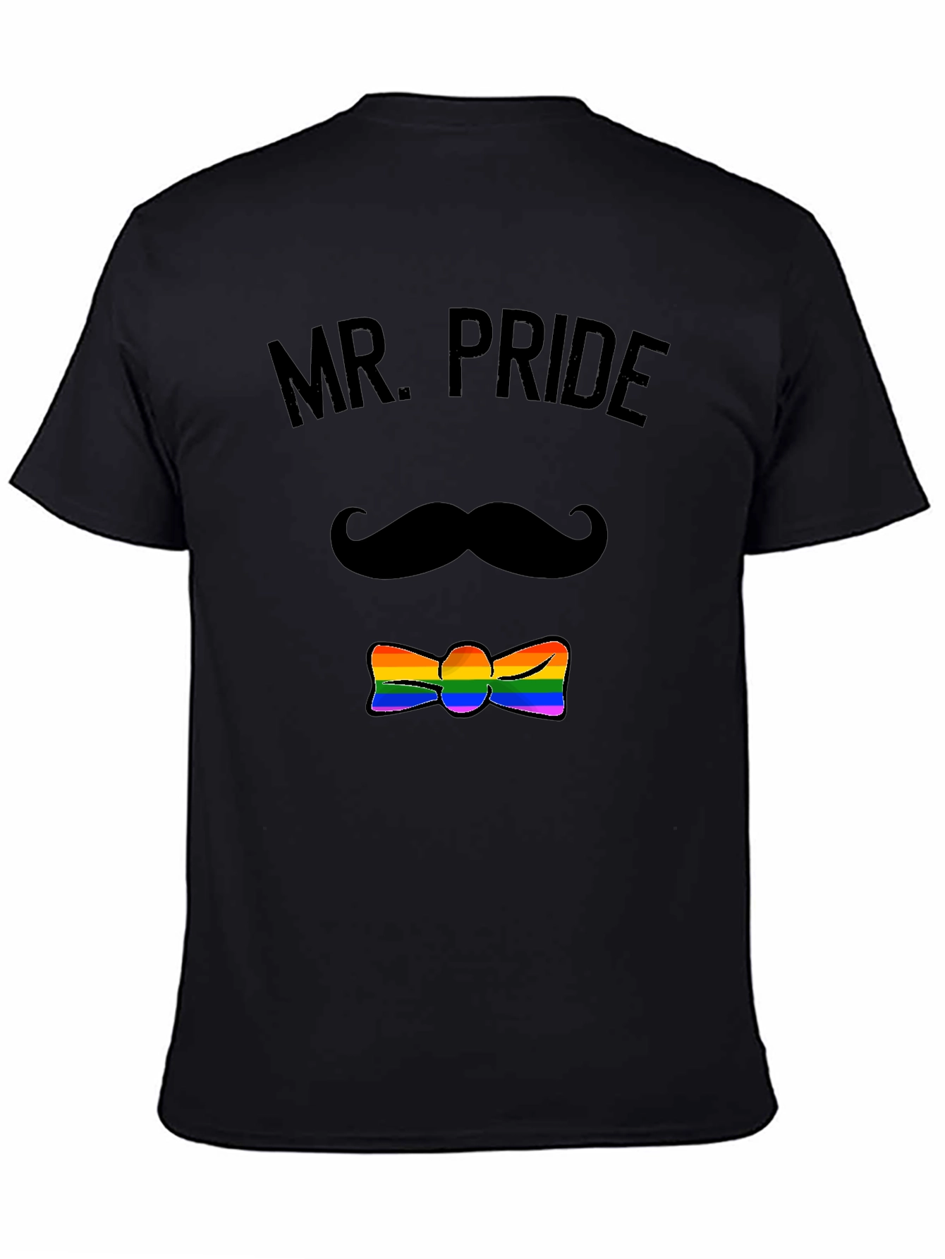 Mr. Pride LGBTQ+ Rainbow Bowtie T-Shirt