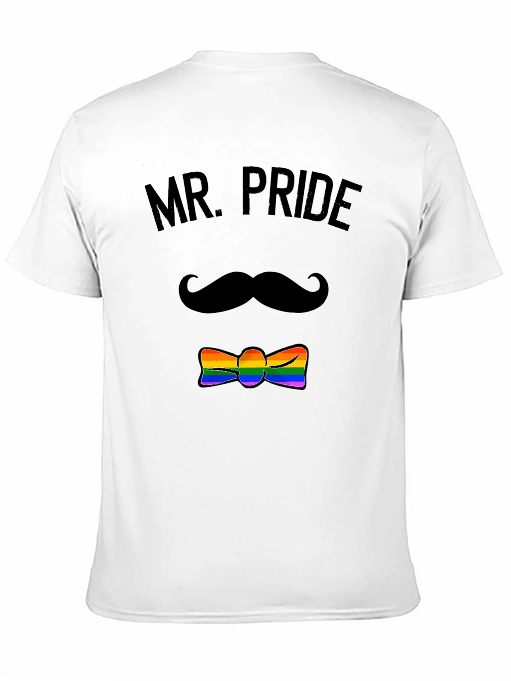 Mr. Pride LGBTQ+ Rainbow Bowtie T-Shirt