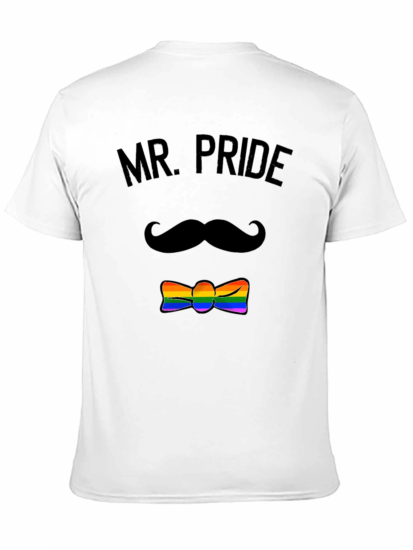 Mr. Pride LGBTQ+ Rainbow Bowtie T-Shirt
