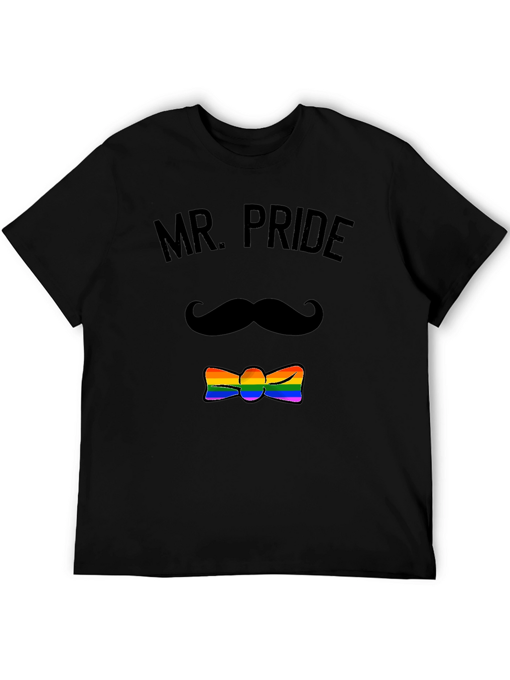 Mr. Pride LGBTQ+ Rainbow Bowtie T-Shirt