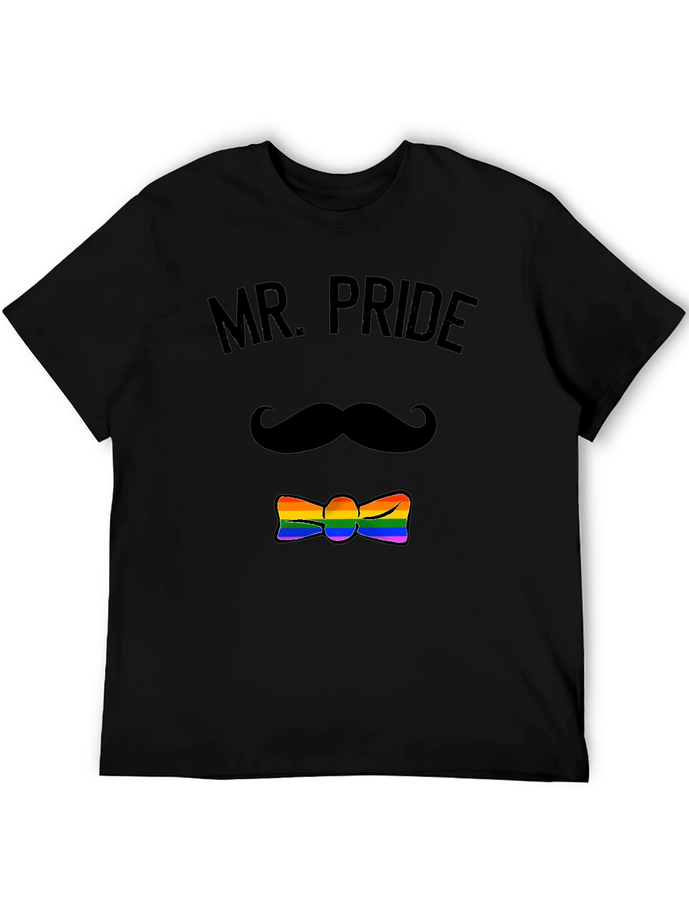 Mr. Pride LGBTQ+ Rainbow Bowtie T-Shirt