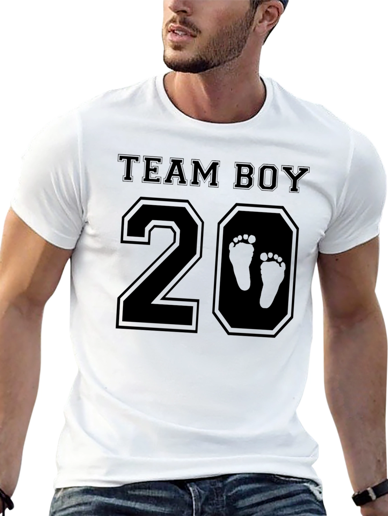 Team Boy 2024 Black T-Shirt New Baby