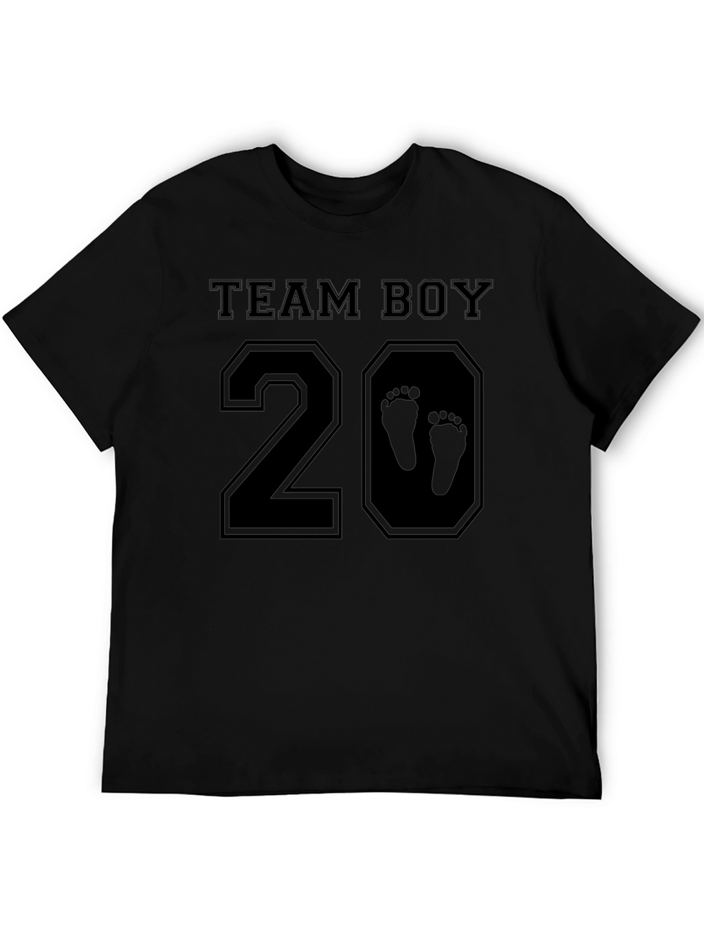 Team Boy 2024 Black T-Shirt New Baby