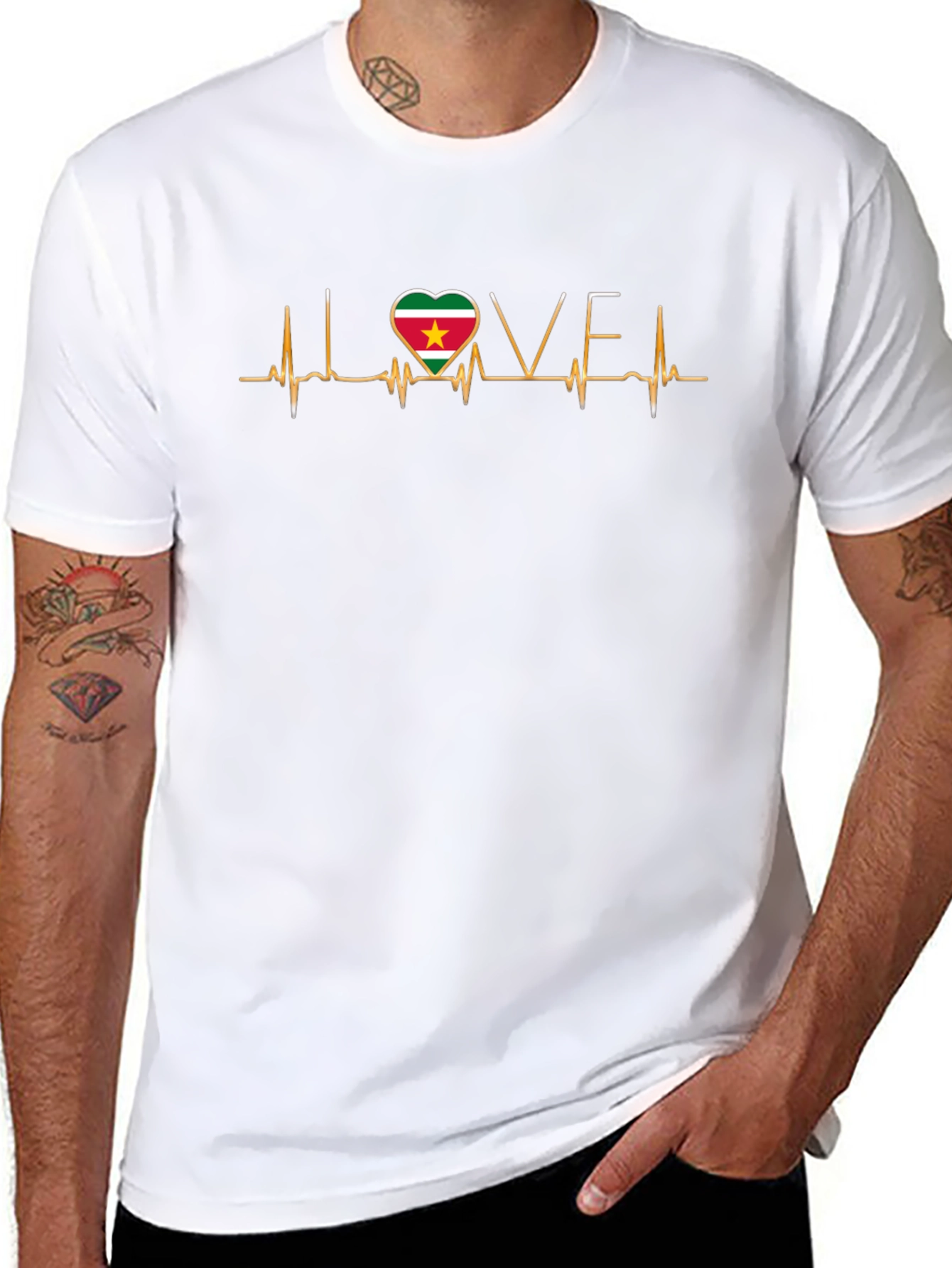 Suriname Heartbeat Love T-Shirt