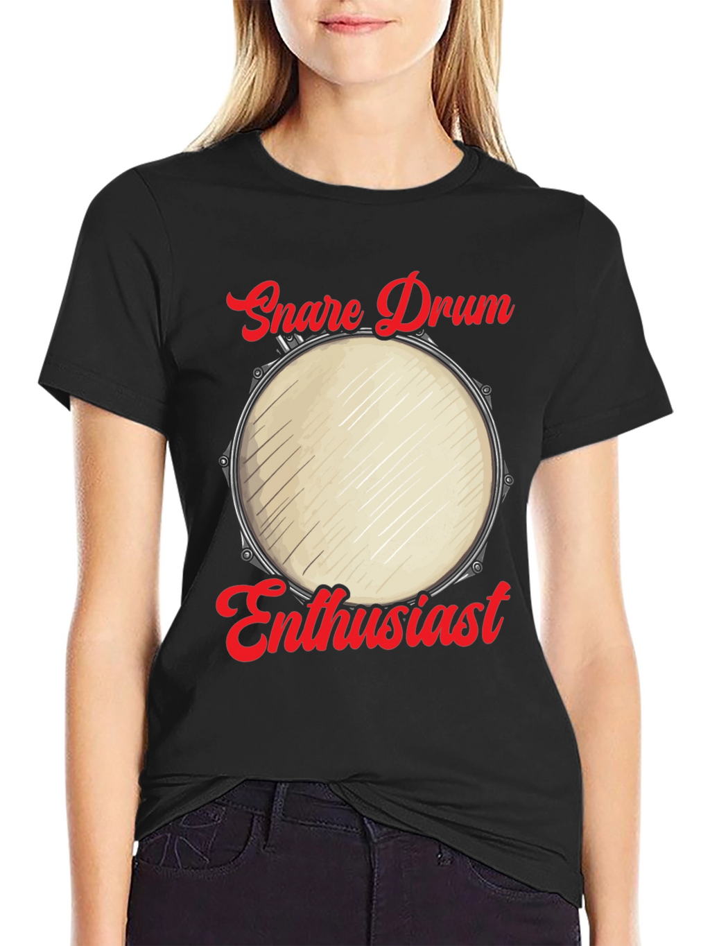Snare Drum Enthusiast Graphic Tee - Musicians Humor