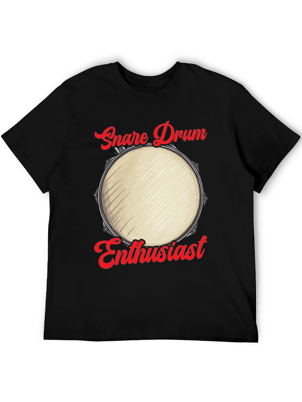 Snare Drum Enthusiast Graphic Tee - Musicians Humor