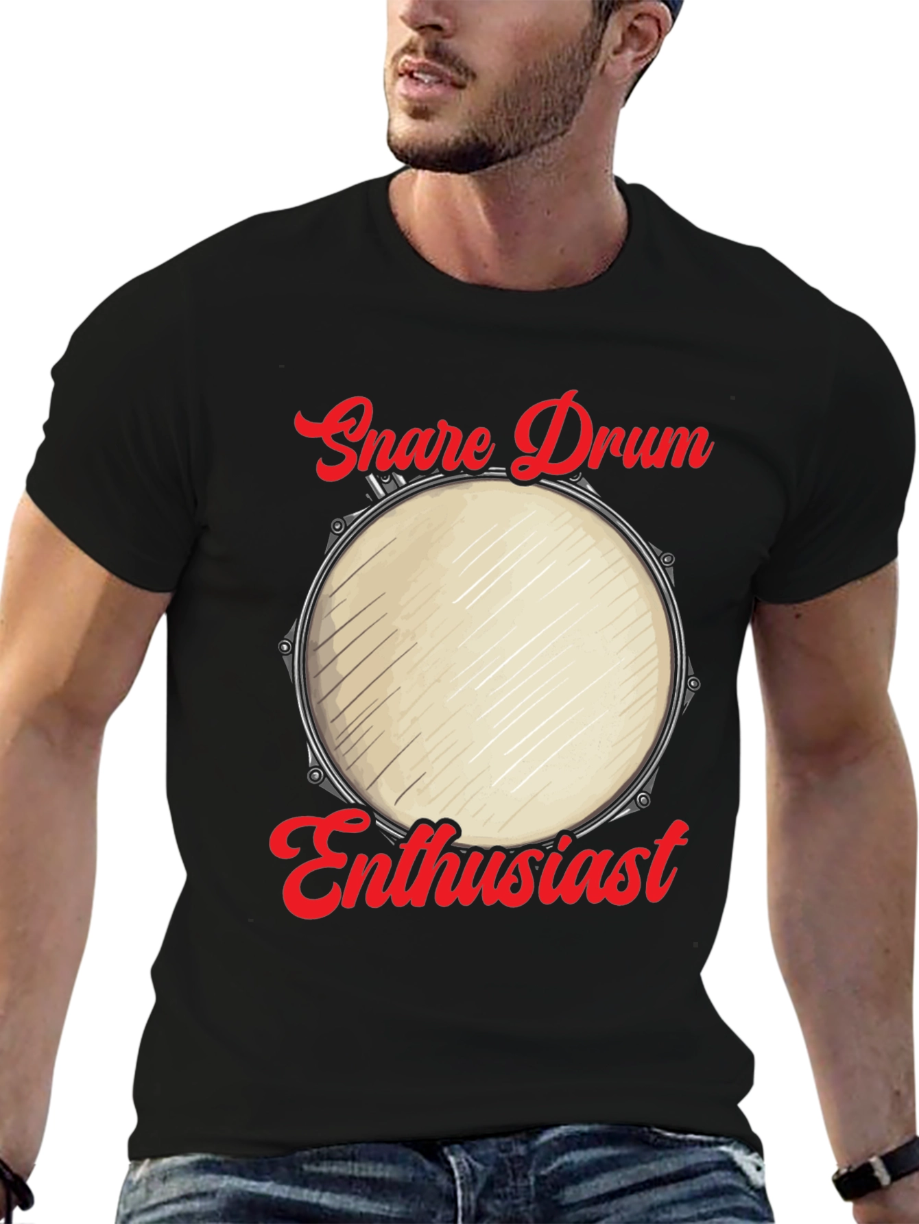 Snare Drum Enthusiast Graphic Tee - Musicians Humor