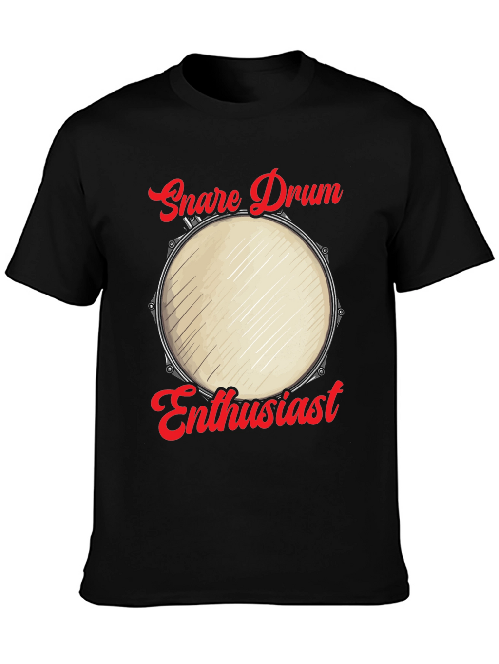 Snare Drum Enthusiast Graphic Tee - Musicians Humor