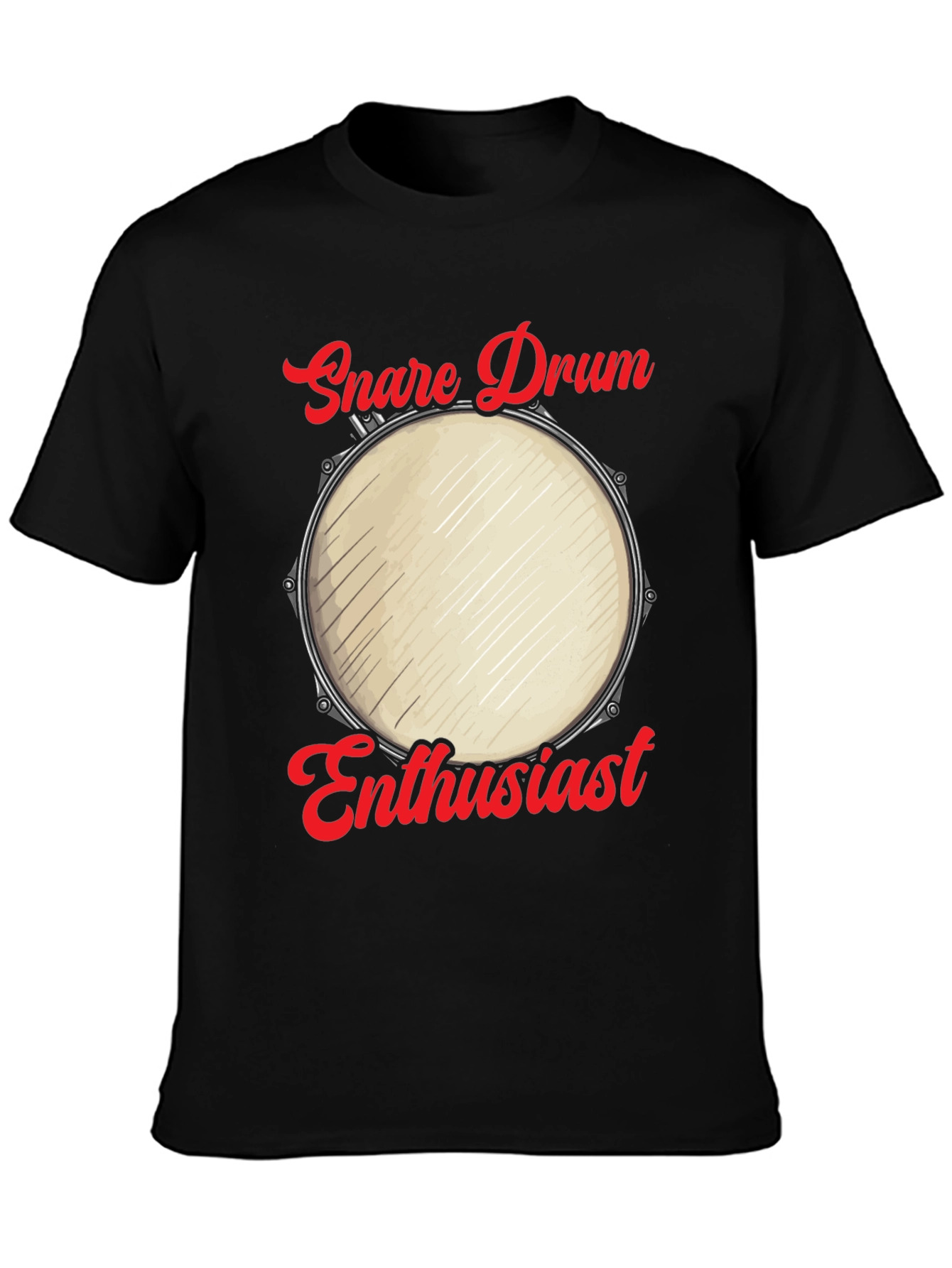 Snare Drum Enthusiast Graphic Tee - Musicians Humor