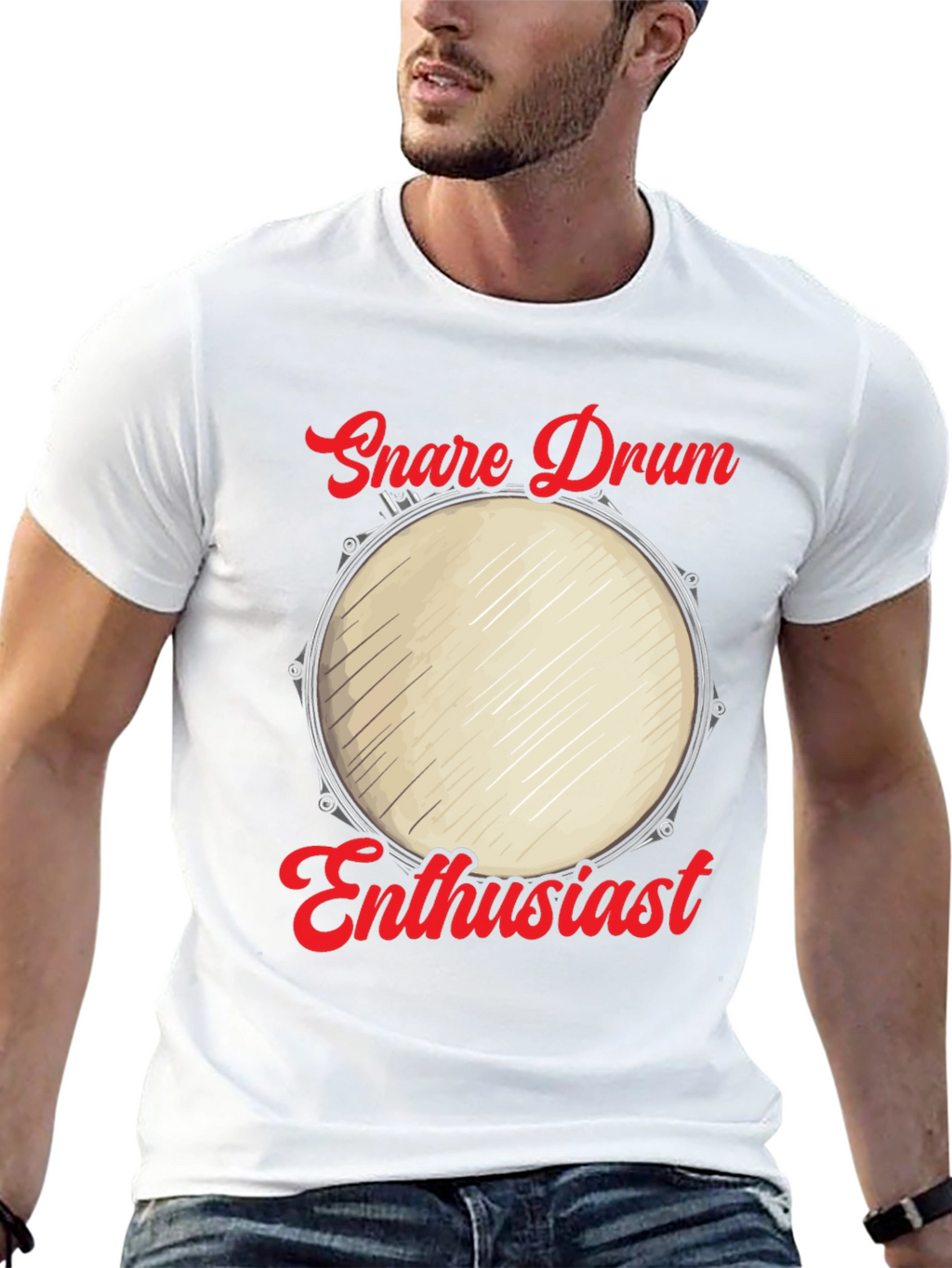 Snare Drum Enthusiast Graphic Tee - Musicians Humor