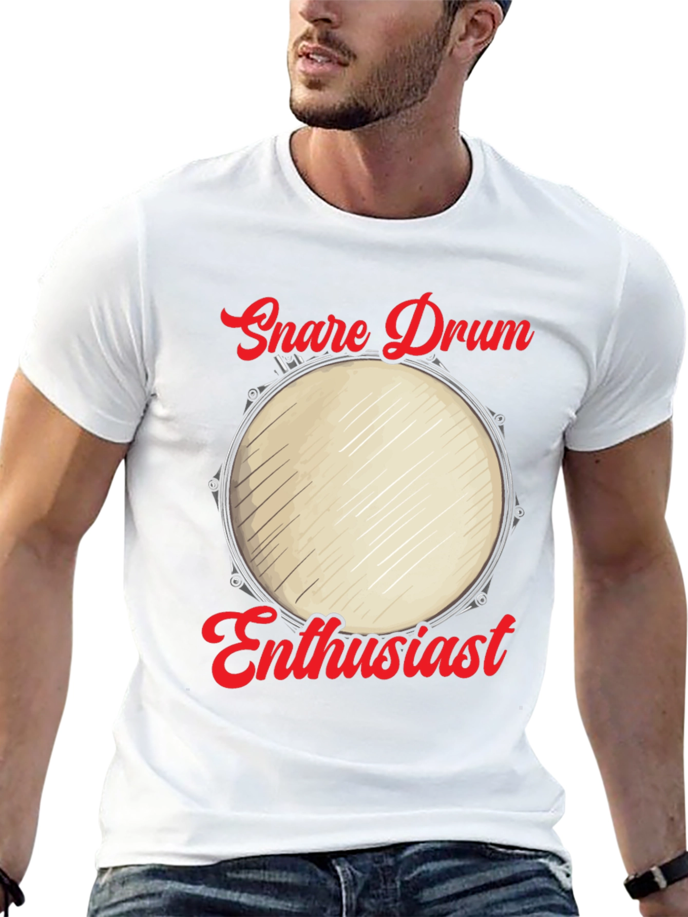 Snare Drum Enthusiast Graphic Tee - Musicians Humor