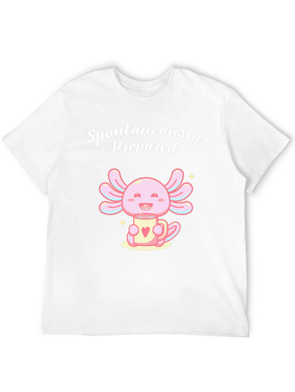 Spontaneously Prepared Axolotl Black T-Shirt